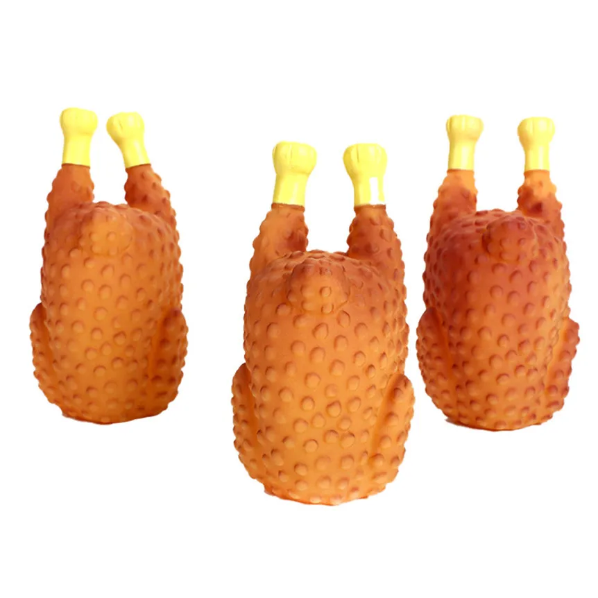 Pet Squeaky Sound Toys Rubber Drumstick Biting Chewing Toys For Pet