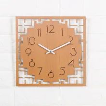 Reloj de pared de madera moderno y creativo, reloj colgante de mecanismo Guess estilo chino silencioso, reloj colgante, reloj de pared, decoración del hogar 5ZB150