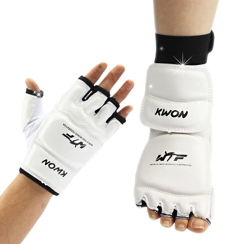 

Taekwondo Gloves Sparring Hand Foot Protector Cover Boxing Gloves Taekwondo Brace Protection For Adult Kids