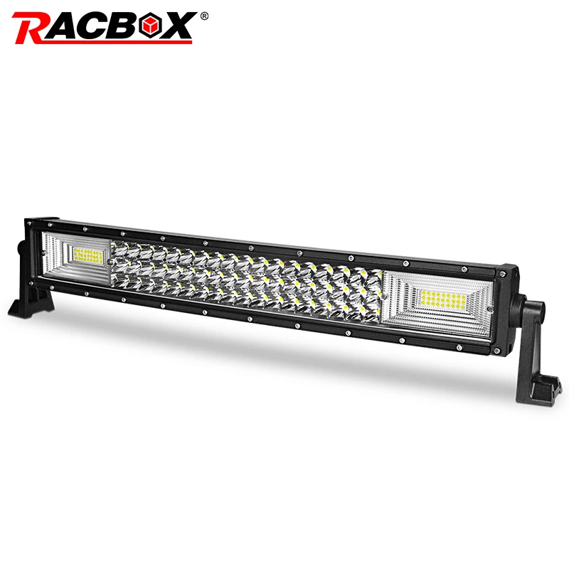 

324W 22 Inch Curved Triple Row LED Work Light Bar Spot Flood Combo 12V 24V Car Truck 4WD ATV UTV Boat 22" LED Driving Lamp Bar