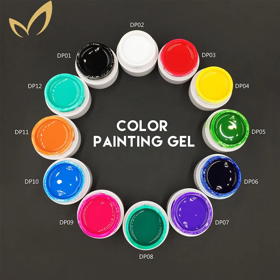 

1pcs Painting UV Gel Polish 3D Nail Art Paint Color Gel Draw Painted 36 Acrylic Colors UV Gel Tip DIY Semi Permanent Monasi
