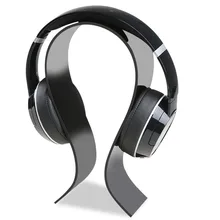 AmoVee Acrylic Headphone Stand Gaming Headset Holder Hanger Extra Thick Black