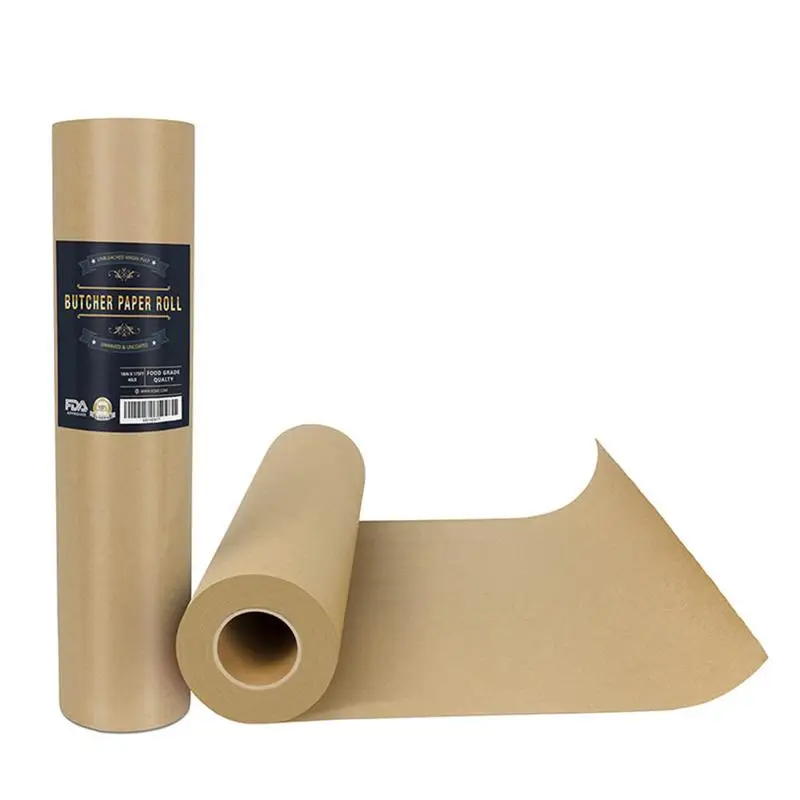 Goedkoop Slager Kraftpapier Roll Food Grade Oppelingen Papier Alle natuurlijke FDA Goedgekeurd Perfect voor Roken BBQ Vlees Koken Papier Carry buis