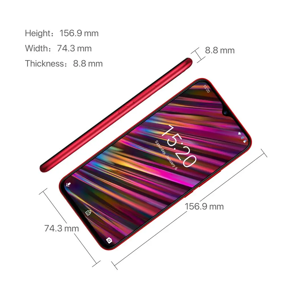 UMIDIGI F1 6 3 дюйма Капля воды FHD + дисплей Helio P60 Android 9 0 4 Гб ОЗУ 128 ПЗУ 5150 мАч 18 Вт Быстрая