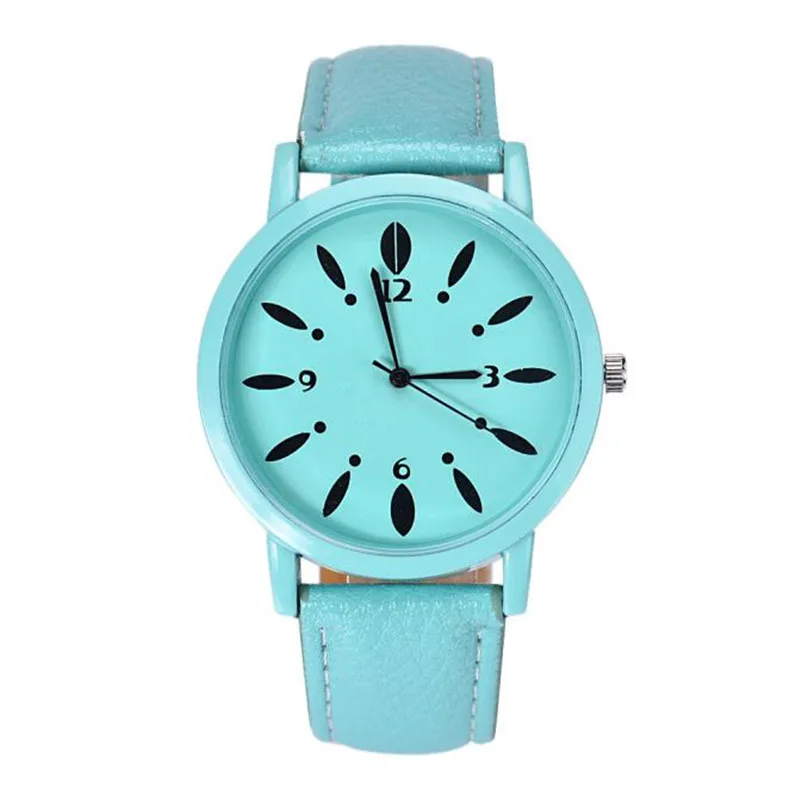 NEW Fashion women's watches casual watches Hook Buckle Leather Band Analog Alloy Quartz Wrist Watch clock montre femme M18 (4)