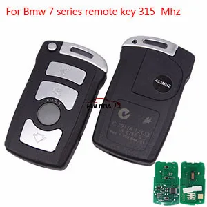 

For Bmw 4 button remote key for bmw 7 series With ID46 PCF7942 chip 315mhz