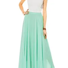 Женские летние большие Размеры 3xs-10xl Нерегулярные Maxi длинная шифоновая юбка saias Longue Высокая Талия полной длины приталенное Юбки для женщин