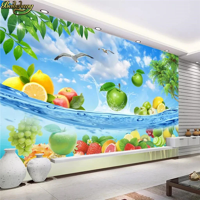 beibehang custom Photo Wallpaper Kitchen Fruit Shop Restaurant Mural Wallpapers Background home Decor 3d flooring Wall paper
