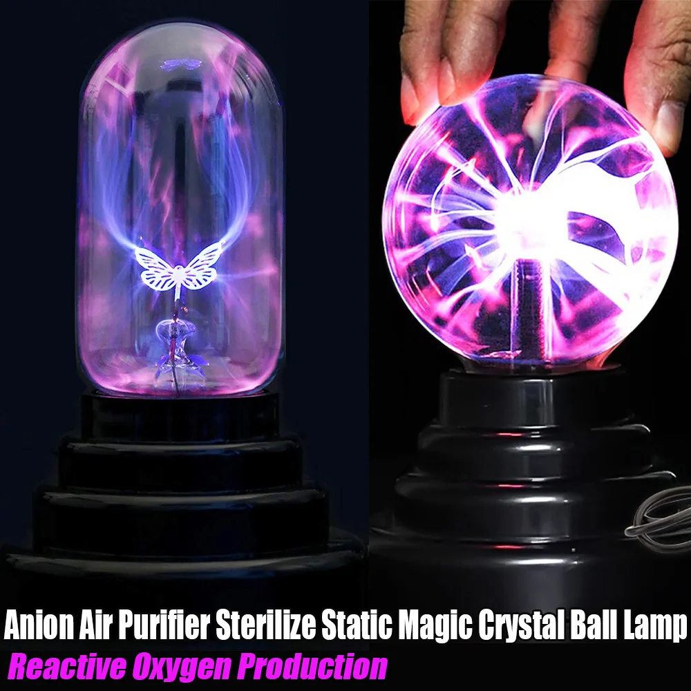 

USB Static Magic Crystal Ball Lamp Desktop Table Lamp Night Light Anion Air Purification Sterilization Home Decoration D30