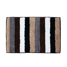 Коврик водопоглощающий коврик мягкий Противоскользящий ковер для гостиной, спальни, полиэстер, цветные полосы, принт, мохнатый ковер, Домашняя мода