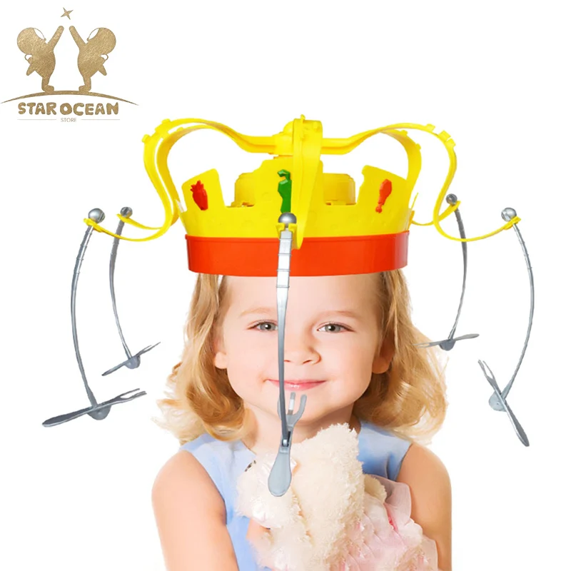 

Children Party Crown Food Hat Tricky Toy Chow Crown Game Party Funny Hat