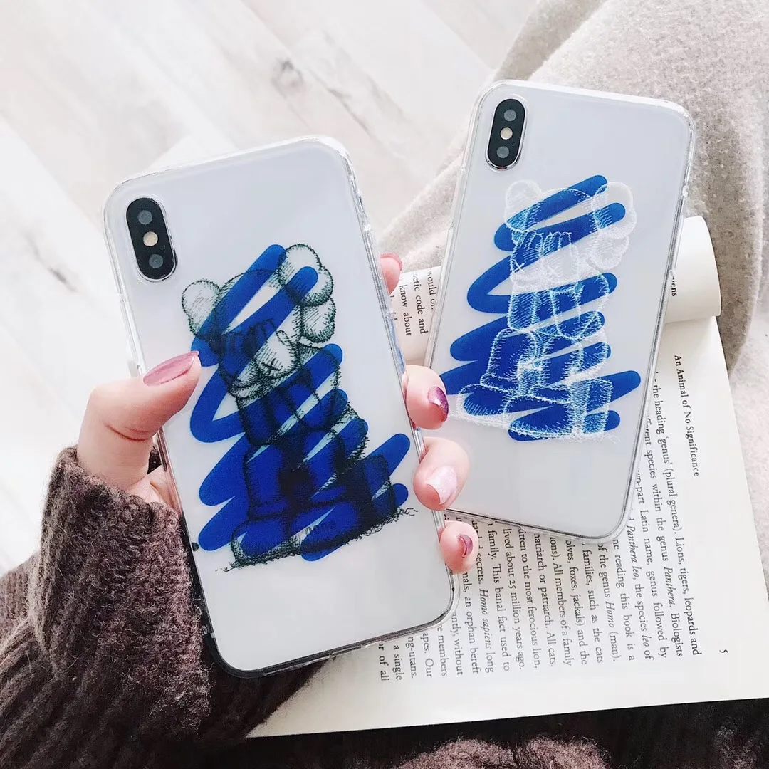 

Brand ART Fashion Cartoon KAWS Sesame Street Soft Case for iPhone 6 6Plus 6s 6sPlus 7 7Plus 8 8Plus X XS XR XS Max phone cover