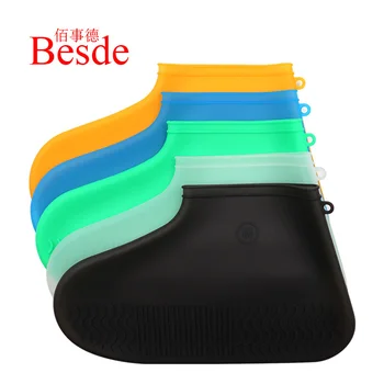

Waterproof rain covers shoes big size 26-46 Elastic tension Reusable Non-slip 2019 women/men/child rain covers boots