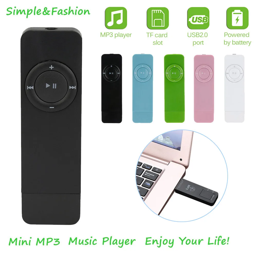 

Portable Strip Sport Lossless Sound Music Media MP3 Player Support Micro TF Card