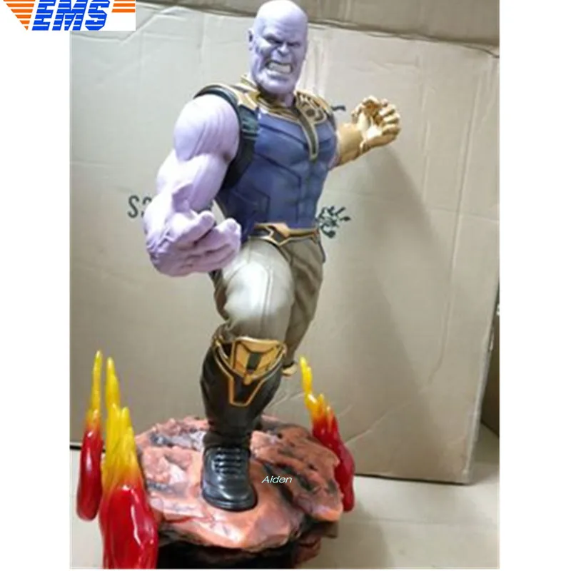 

The Avengers Statue Megamind Bust Thanos Infinity Gauntlet Full-Length Portrait ResinAction Collectible Model Toy BOX 60CM Z2105