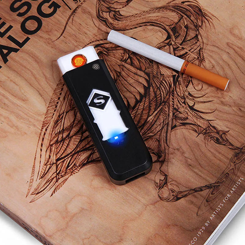 

Prevent wind USB charging portable boutique cigarette lighter cigar burning cigarette lighter smokeless no open flame