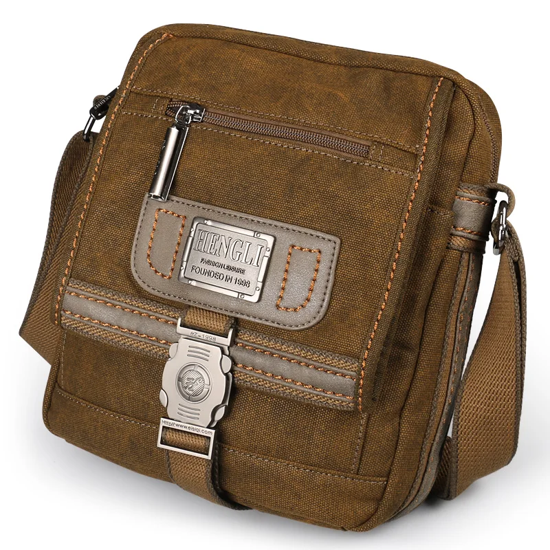 Canvas font b bag b font font b men b font font b shoulder b font