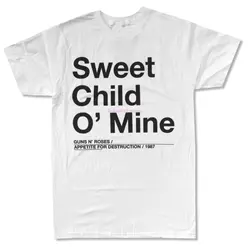 Возьмите-GUNS-N-ROSES-SWEET-CHILD-O-MINE-WHITE-SLIM-FIT-T-SHIRT-NEW-OFFICIAL-ADULT