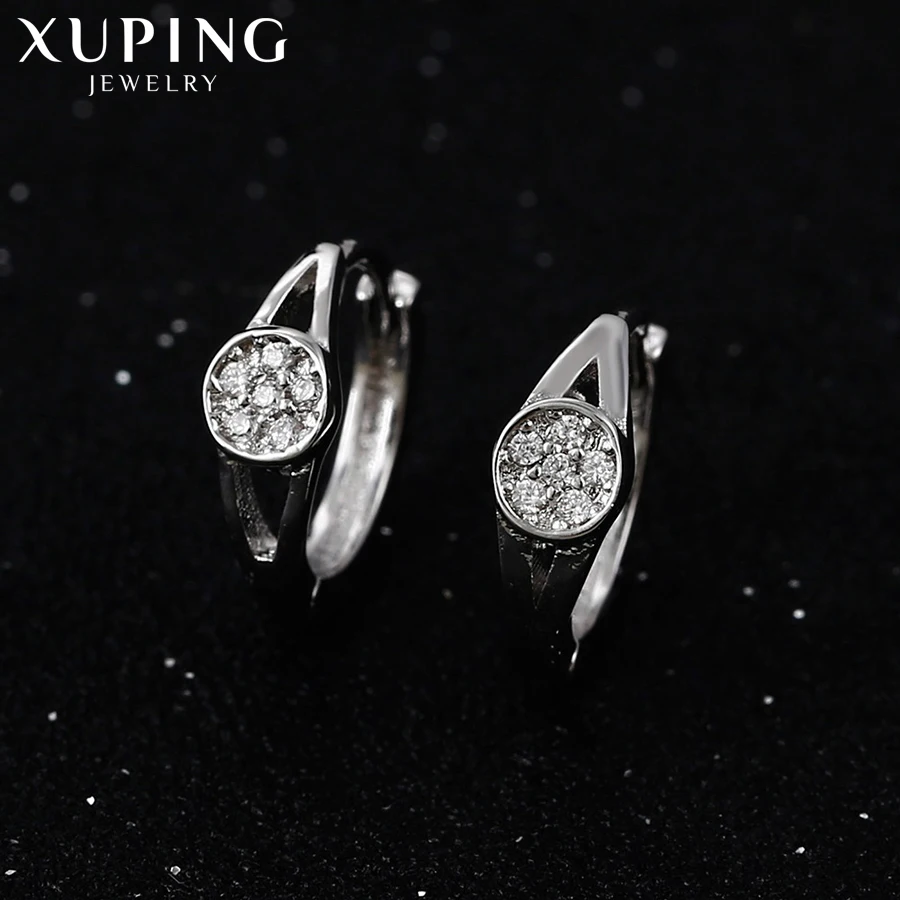 Xuping модный простой дизайн обручи серьги ювелирные изделия для женщин подарки на Рождество S52, 3-92847