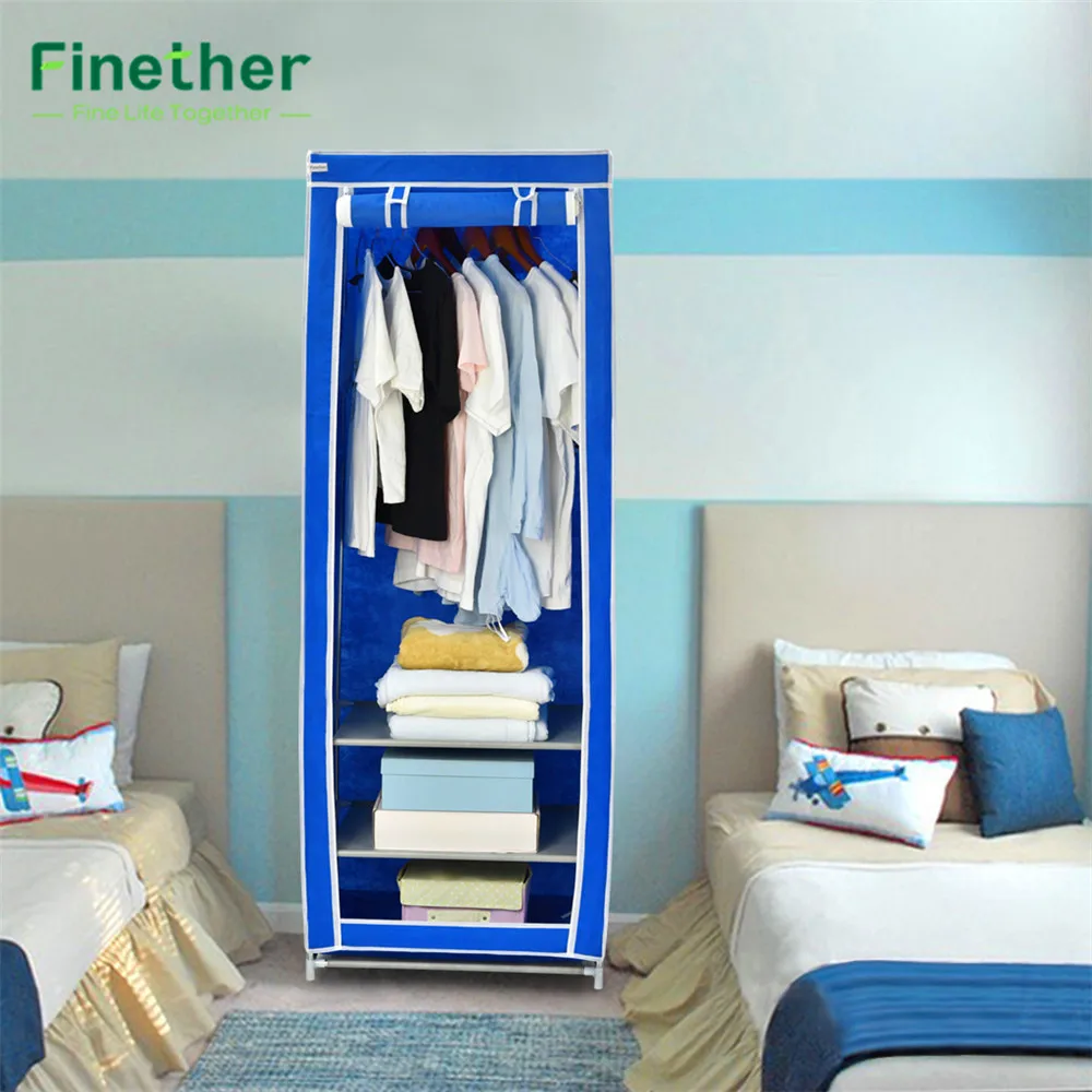 Finether Non Woven Fabric Wardrobe Closet Portable Clothes Finether Non Woven Fabric Wardrobe Closet Portable Clothes