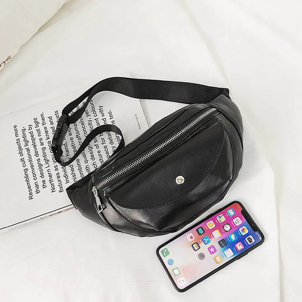 Стильная Кожаная поясная сумка в стиле Харадзюку, Повседневная Водонепроницаемая Противоугонная сумка для женщин, для прогулок, на груди, для телефона, Сумка с ремнем, многофункциональная сумка