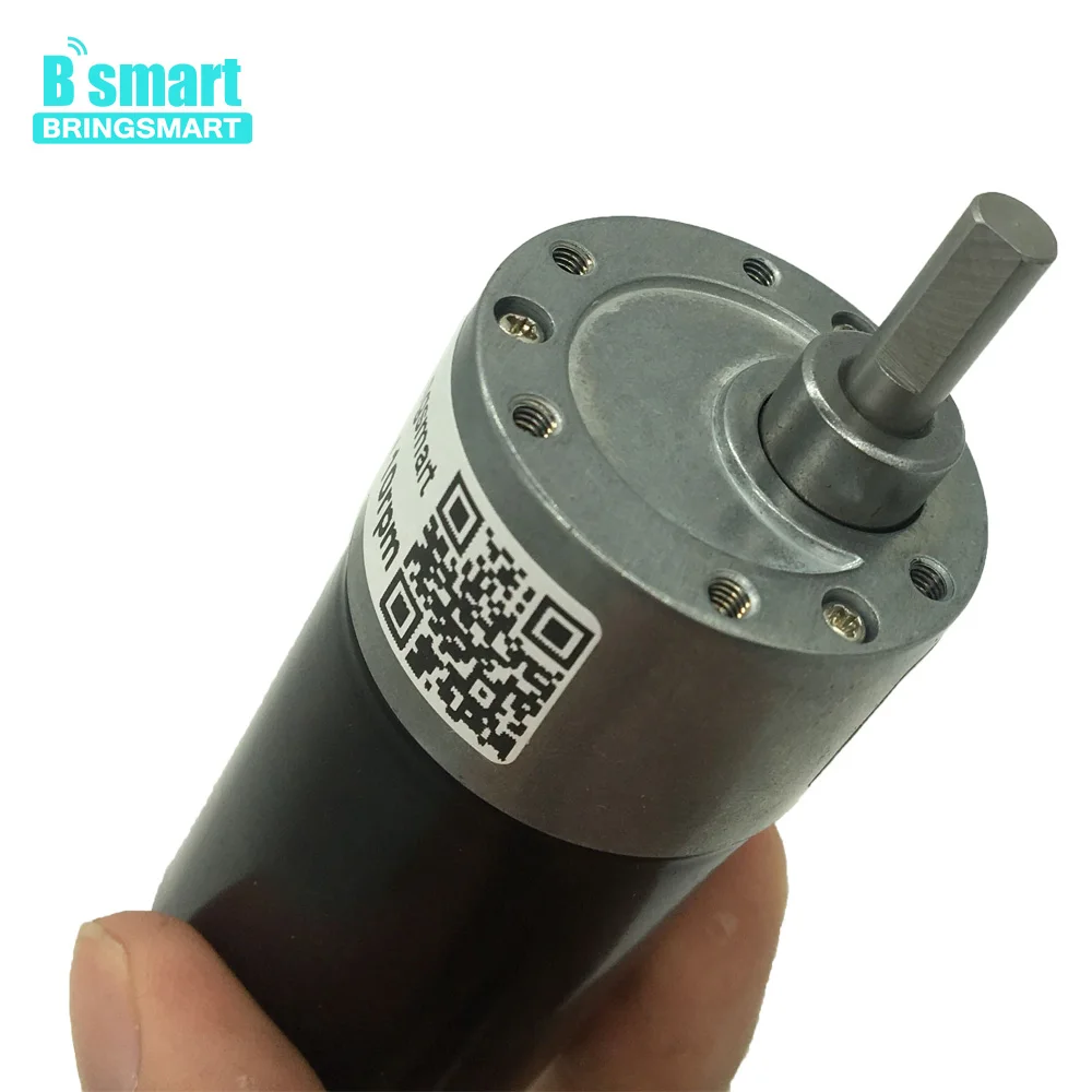 

Bringsmart Mini Electrico Motor JGB37-3650 Brushless 24V Motor DC 12V Reduction Gearbox for Toys Automatic Curtain High Torque