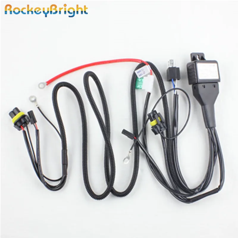 2x HID Xenon light Bulbs Relay Wire Harness Conversion Kit ... h4 hid wiring diagram 