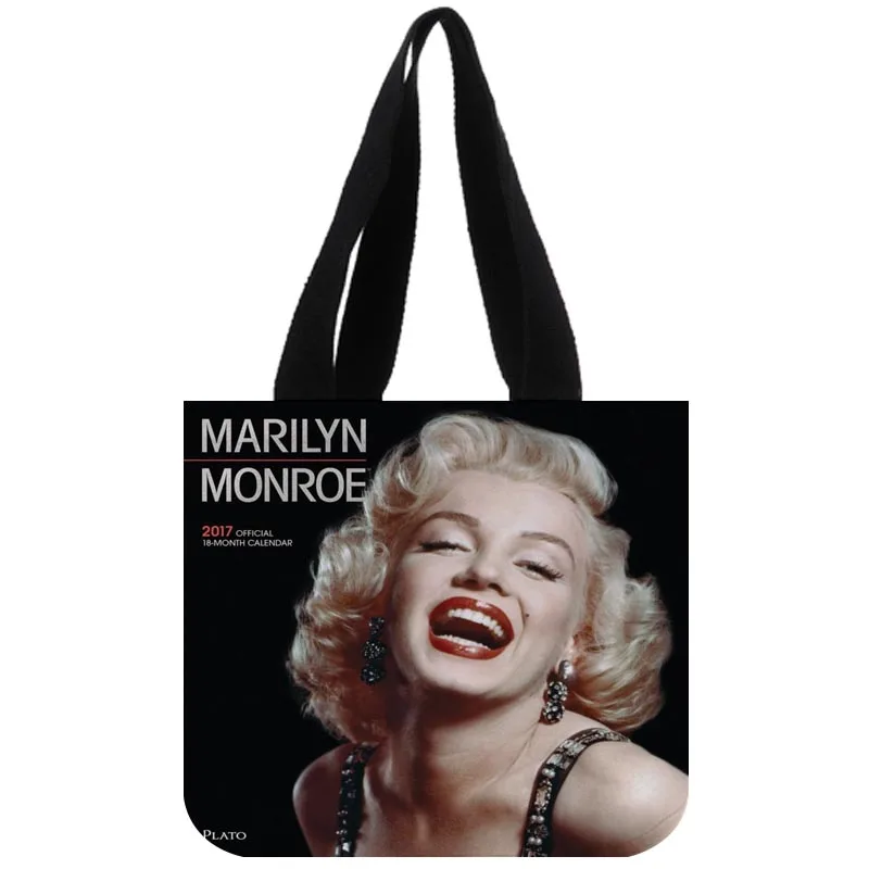 

Custom Marilyn Monroe print canvas tote bag customized eco bags custom made shopping bags with logo