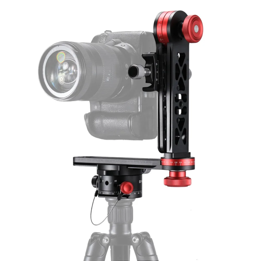 

Photography DSLR Camera 720 Degree Panoramic PTZ Tripod Head Quick Release Plate Holder Plate Aviation aluminum alloy Materials