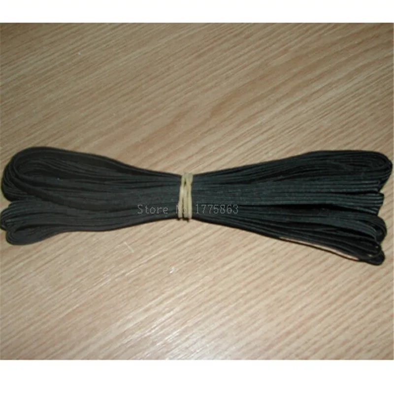

5mm wide (6 cord) Black Knitted Elastic Haberdashery - per 10 metres AA7630