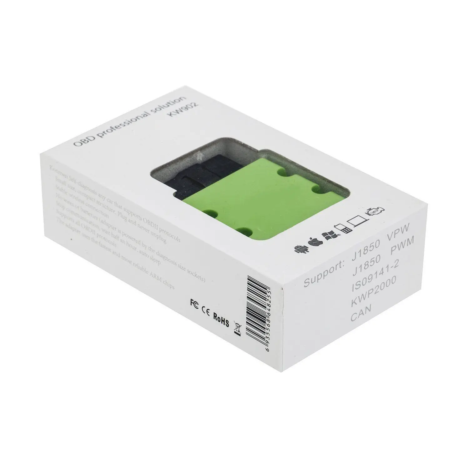 KONNWEI KW902 Bluetooth ELM327 V1.5 чип PIC18f25k80 OBD2 сканер мини OBDII KW902 считыватель кодов для Android телефона Windows dfdf