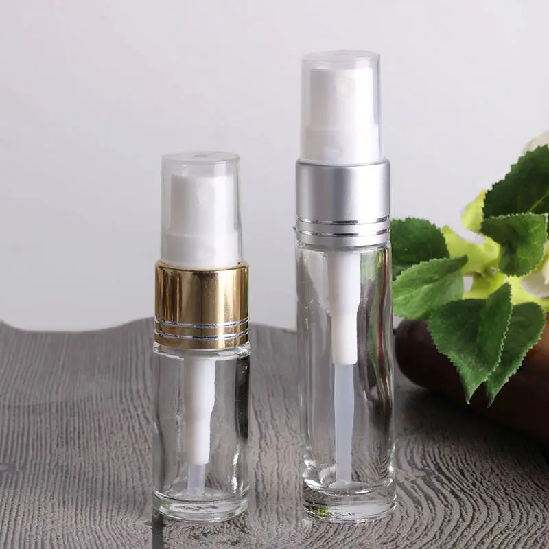5ml 10ml Small Refillable Perfume Bottle Transparent Glass Fragrance atomizer Mist spray Liquid