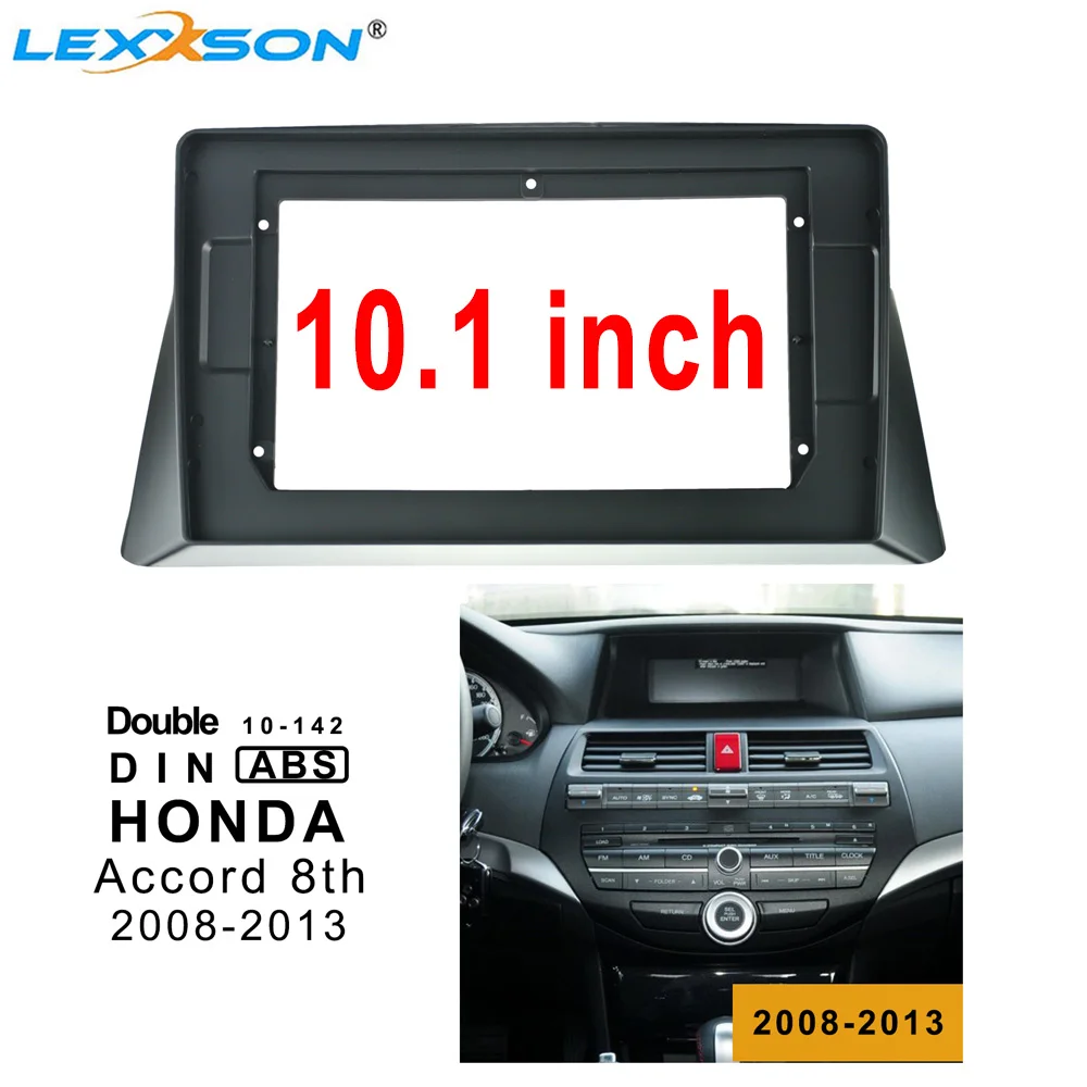 10,1 дюймов 2din Автомобильная Радио фасции Для HONDA ACCORD 8th 2008-2013 двойной Din Фасции Аудио фитинг адаптер Переходная панель рамка наборы