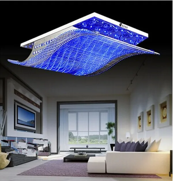 65*48*16CM Modern crystal chandelier LED Color Changing with Remote