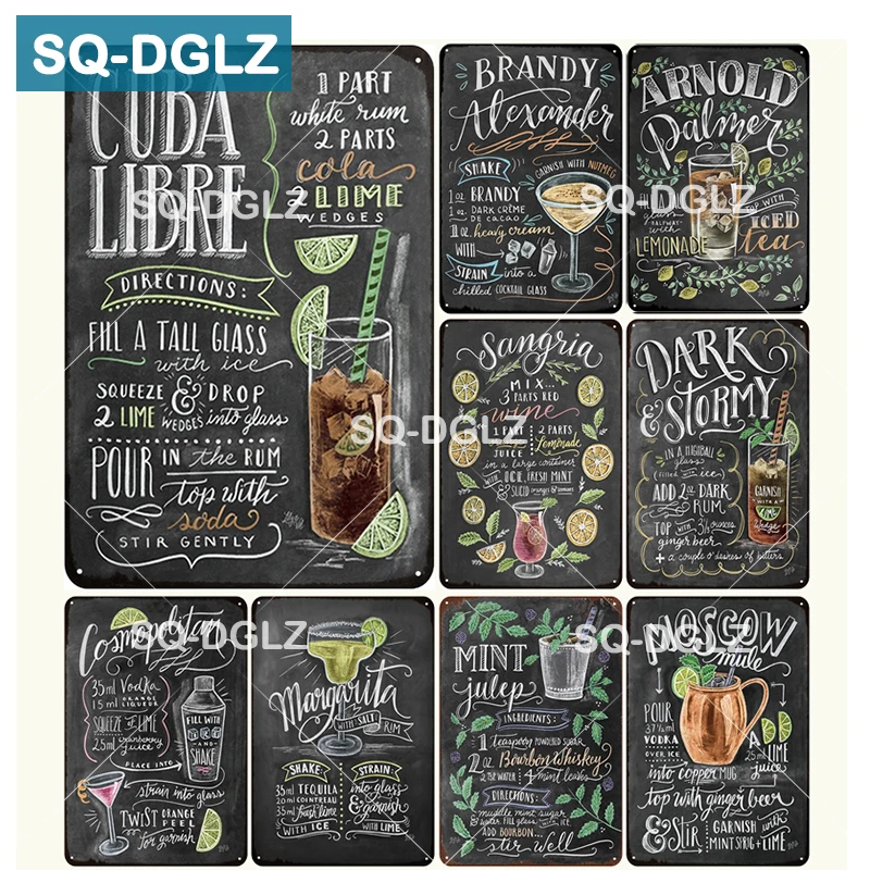 Tin Sign XXL Bar Party Cuba Libre Tin Sign XXL Bar Party Cuba Libre