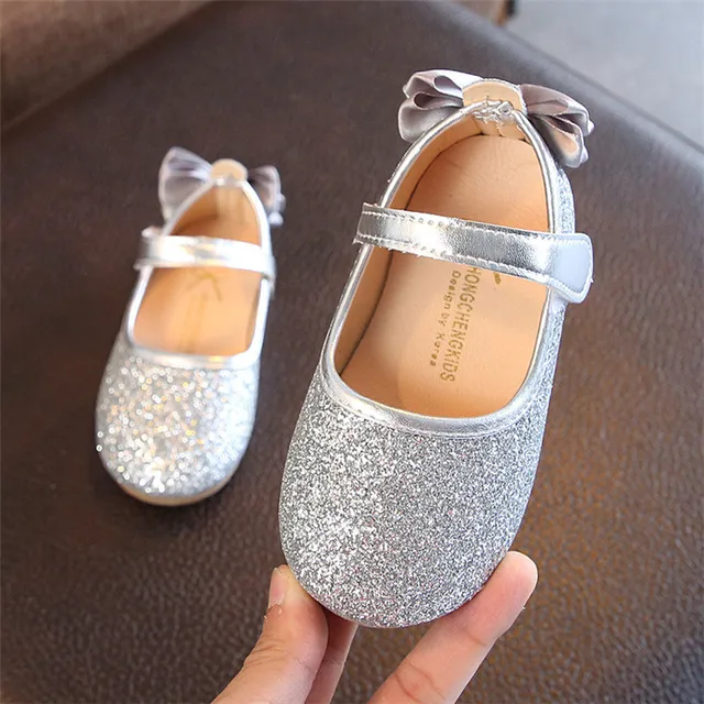 1 8 Years Old Kids Shoes For Girls Gold 2019 Spring Children Shoes Girls Silver Flat With Girls