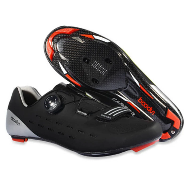 

Ultralight Carbon Fiber Road Cycling Shoes Breathable Auto-Lock Bike Bicycle Shoes Athletic Racing professional lock shoes