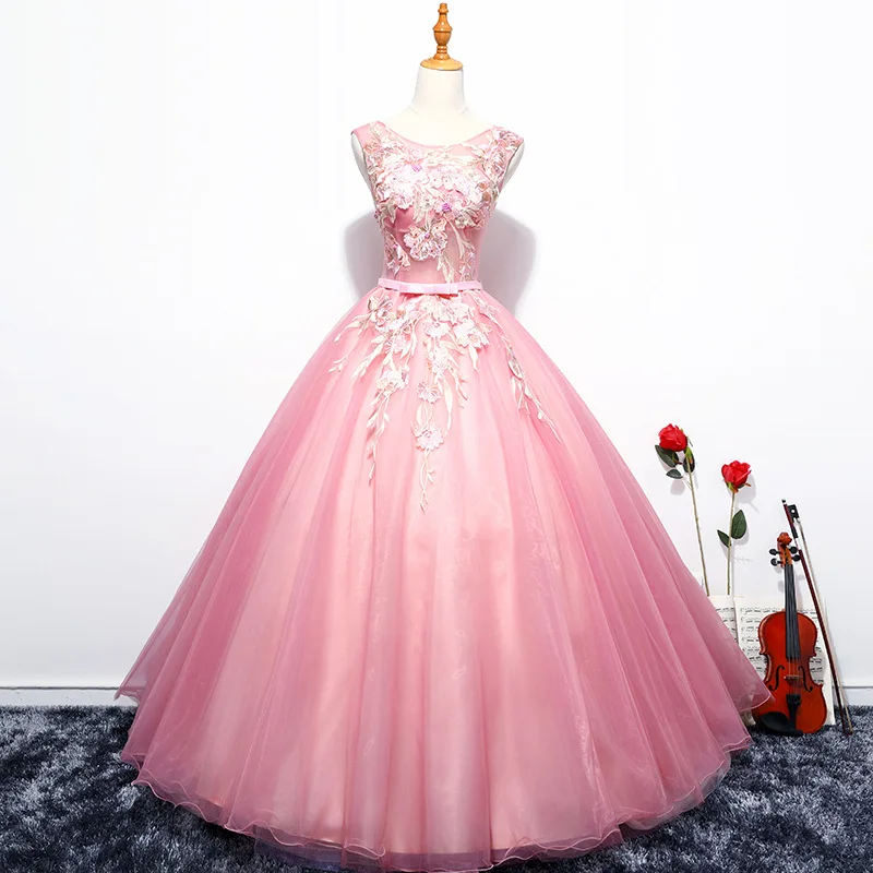 Женское фатиновое платье Quinceanera с аппликацией 16 платьев на 15 лет 2019 | Свадьбы и