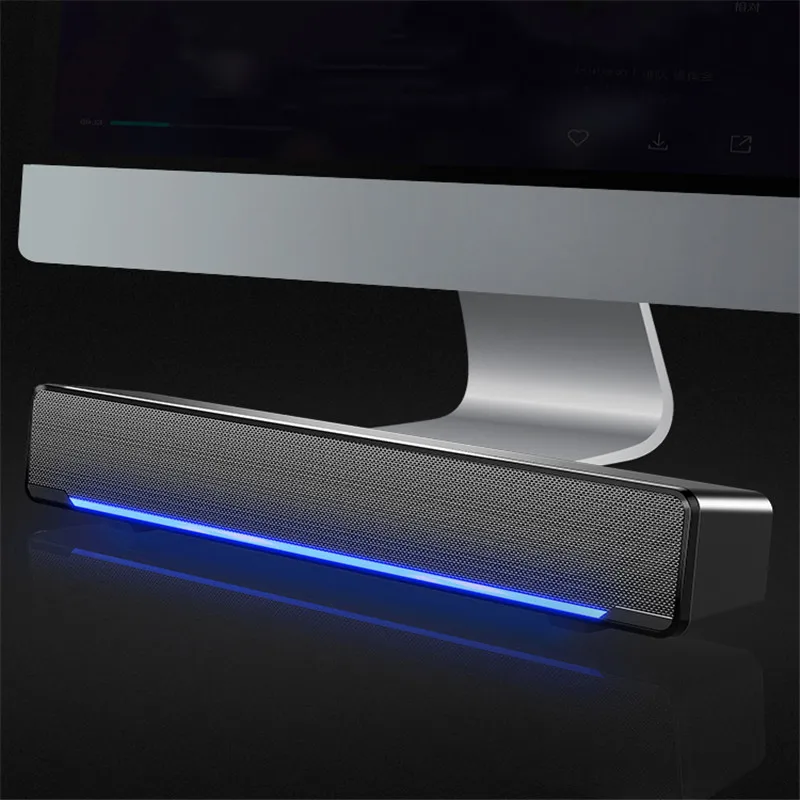 Игровые компьютерные колонки микрофон USB Сабвуфер аудио ноутбук Настольный