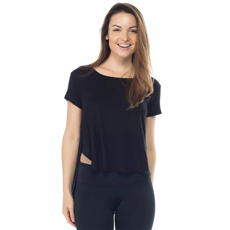 

TR Women's Sports T-Shirt Short Sleeve Blouse Lightweight Loose Fitness Wear Breathable Yoga Clothes Workout Shirts for Women