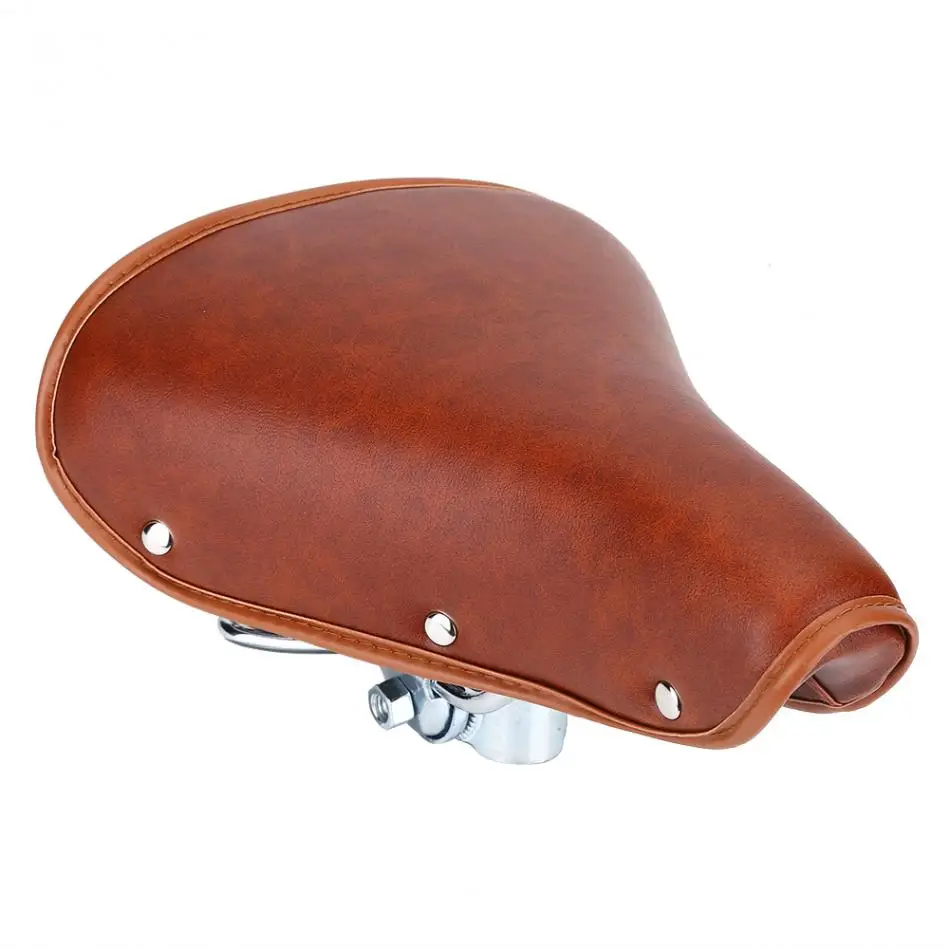 PU Leather Bicycle Saddle Classcical 25 x 20 cm Bike Saddle Universal