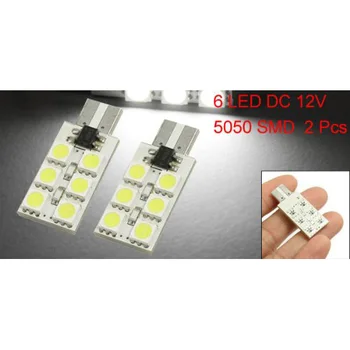 

TOYL Amico 2 x 5050 SMD 6 LED T10 194 W5W Canbus Error Free Light Bulb Lamp White DC 12V