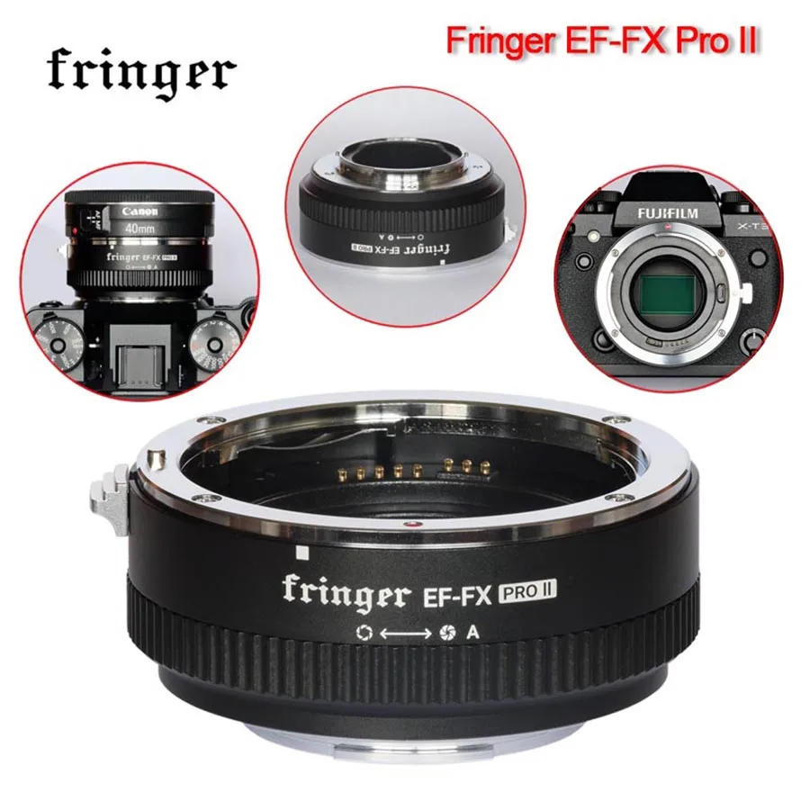 Fringer EF-FX pro ii-キヤノンefレンズ用レンズアダプター,EF-FX ii,オートフォーカスアダプター,fujifilm X-H  X-T X-PROと互換性があります