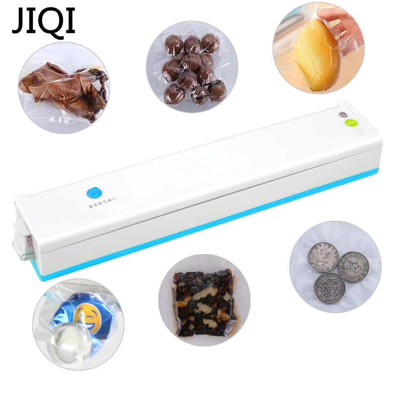 JIQI машина для инкапсуляции, вакуумная упаковочная машина для пищевых продуктов, автоматическая машина для запайки 110 В/220 В