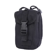 Bolsa táctica Molle para hombre, riñonera militar de bolsillo pequeño, para correr, viaje, Camping