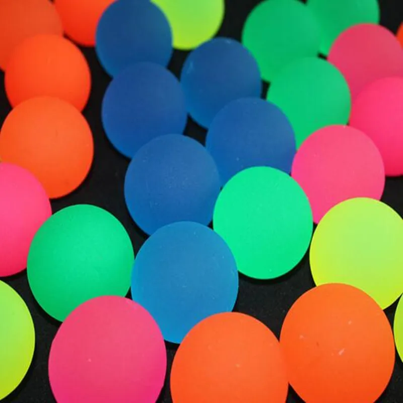 45mm Glow Bouncing Ball Luminous Elastic Rubber Balls Children Toys