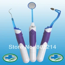 10 шт./лот, 3 в 1, набор инструментов для отбеливания зубов, стоматологический инструмент для полости рта, светодиодный стоматологический зеркальный крючок, ластик, зубной камень, стоматологическое оборудование