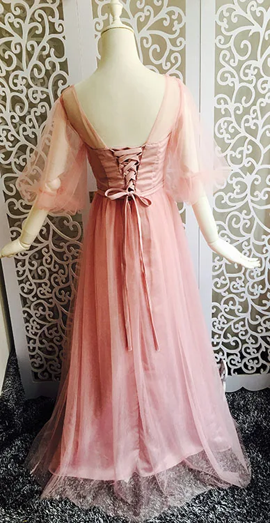 pink medieval dress