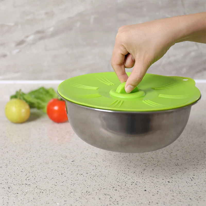 

1PC Cooking Pot Pan Lid Cover-Silicone Microwave Bowl Cover Food Wrap Cooking Tools Kitchen Utensil D
