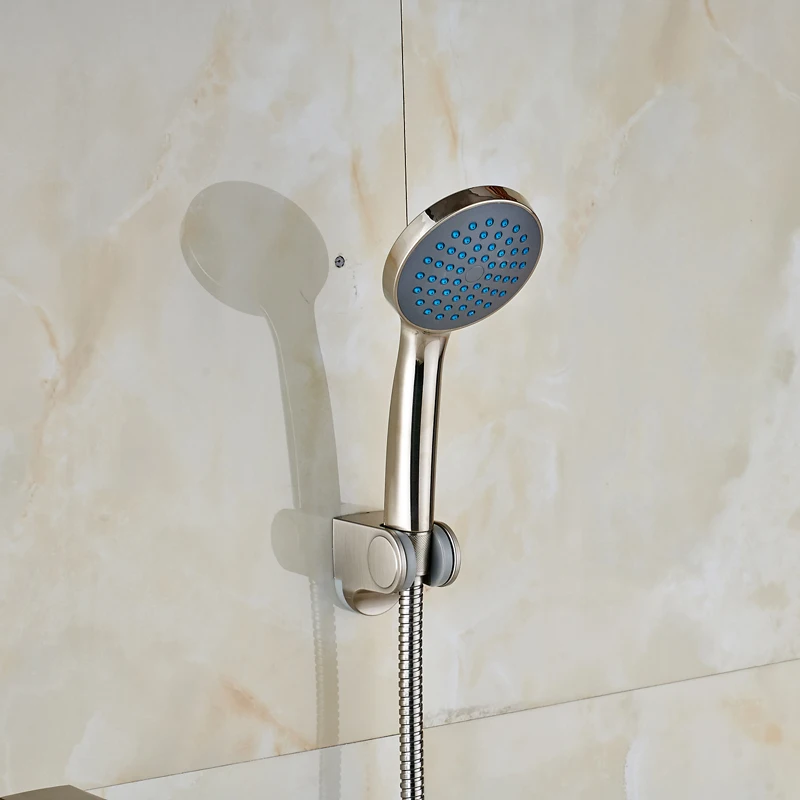 Смеситель для душа с водопадом никелевый матовый одной ручкой|bathroom shower faucet|shower